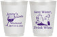 Personalized Bachelorette 16 oz Frosted Cups - Save Water Drink Wine | 60120