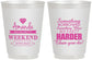 Personalized Bachelorette 16 oz Frosted Cups - Something Borrowed | 60131