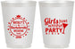 Personalized Bachelorette 16 oz Frosted Cups - Girls Just Wanna Party | 60139
