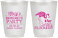 Personalized Bachelorette 16 oz Frosted Cups - Lets Get Flocked Up | 60143