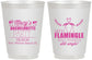 Personalized Bachelorette 16 oz Frosted Cups - Lets Flamingle Still Single | 60144