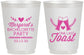 Personalized Bachelorette 16 oz Frosted Cups - One Last Toast | 60147