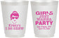Personalized Bachelorette 16 oz Frosted Cups - Girls Just Wanna Party | 60158