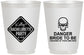 Personalized Bachelorette 16 oz Frosted Cups - Danger Bride To Be | 60165