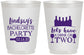 Personalized Bachelorette 16 oz Frosted Cups - Wine Drink Or Two | 60178