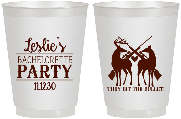 Personalized Bachelorette 16 oz Frosted Cups - Hunting | 60187