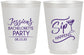 Personalized Bachelorette 16 oz Frosted Cups - Sip Happens | 60197