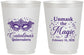 Personalized Quinceanera 16 oz Frosted Cups - Mardi Gras Quince | 70010