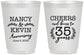 Personalized Anniversary 16 oz Frosted Cups - Cheers To 35 Years | 80004