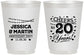 Personalized Anniversary 16 oz Frosted Cups - Cheers To 20 Years | 80011