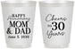 Personalized Anniversary 16 oz Frosted Cups - Cheers To 30 Years | 80023
