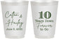 Personalized Anniversary 16 oz Frosted Cups - Just Married 10 Years Ago | 80030
