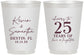 Personalized Anniversary 16 oz Frosted Cups - 25 Years Of Marriage | 80032