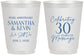 Personalized Anniversary 16 oz Frosted Cups - 30 Years Of Marriage | 80033