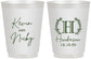 Personalized Wedding 16 oz Frosted Cups - Monogram | 805