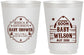 Personalized Baby Shower 16 oz Frosted Cups - Gender Reveal Buck Or Doe | 90002