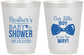 Personalized Baby Shower 16 oz Frosted Cups - Little Boy Is On The Way | 90005