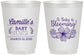 Personalized Baby Shower 16 oz Frosted Cups - Blooming | 90009