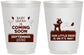 Personalized Baby Shower 16 oz Frosted Cups - Little Deer On The Way | 90011