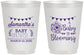 Personalized Baby Shower 16 oz Frosted Cups - Blooming | 90020