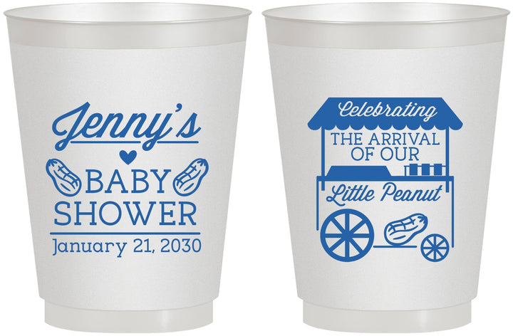 Personalized Baby Shower 16 oz Frosted Cups - Little Peanut | 90030