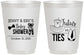 Personalized Baby Shower 16 oz Frosted Cups - Gender Reveal Tutus Or Ties | 90033