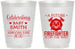 Personalized Baby Shower 16 oz Frosted Cups - Future Firefighter | 90048
