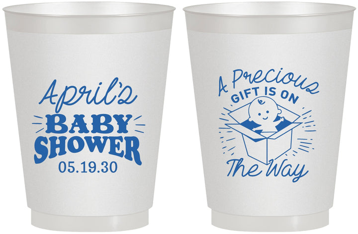 Personalized Baby Shower 16 oz Frosted Cups - Precious Gift | 90057
