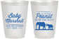 Personalized Baby Shower 16 oz Frosted Cups - Peanut On The Way | 90062