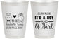 Personalized Baby Shower 16 oz Frosted Cups - Gender Reveal Boy Or Girl | 90064