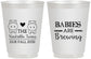 Personalized Baby Shower 16 oz Frosted Cups - Twins Baby Hippos | 90069