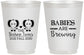 Personalized Baby Shower 16 oz Frosted Cups - Twins Baby Elephant | 90071