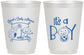 Personalized Baby Shower 16 oz Frosted Cups - It’s A Boy | 90076