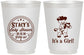 Personalized Baby Shower 16 oz Frosted Cups - Horse It’s A Girl | 90077