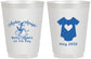 Personalized Baby Shower 16 oz Frosted Cups - Nautical Anchors Aweigh | 90083