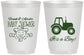 Personalized Baby Shower 16 oz Frosted Cups - Tractor | 90109