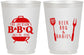 Personalized Baby Shower 16 oz Frosted Cups - Beers Bbq Babies | 90112