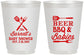 Personalized Baby Shower 16 oz Frosted Cups - Beers Bbq Babies | 90113
