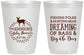 Personalized Baby Shower 16 oz Frosted Cups - Fishing Hunting | 90119