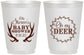 Personalized Baby Shower 16 oz Frosted Cups - Oh My Deer Christmas | 90121
