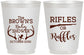Personalized Baby Shower 16 oz Frosted Cups - Rifles Or Ruffles | 90122
