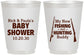 Personalized Baby Shower 16 oz Frosted Cups - Fishing Hunting | 90126