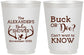 Personalized Baby Shower 16 oz Frosted Cups - Gender Reveal Buck Or Doe | 90131
