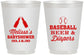 Personalized Baby Shower 16 oz Frosted Cups - Baseball Beer Diapers | 90132