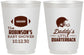 Personalized Baby Shower 16 oz Frosted Cups - Football Little Quarterback | 90138