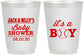 Personalized Baby Shower 16 oz Frosted Cups - Baseball Its A Boy | 90143