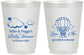 Personalized Baby Shower 16 oz Frosted Cups - Love Is In The Air | 90163
