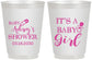 Personalized Baby Shower 16 oz Frosted Cups - Baby Girl | 90171
