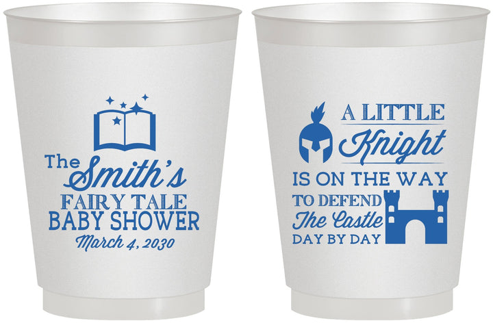 Personalized Baby Shower 16 oz Frosted Cups - Little Knight | 90175