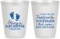 Personalized Baby Shower 16 oz Frosted Cups - Footprints | 90176